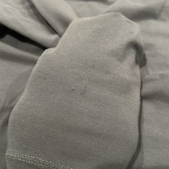 ATHLETA‎ Blue Gray Essential V Neck Cotton Casual Long Sleeve Shirt Top Size XXS - Picture 12 of 12